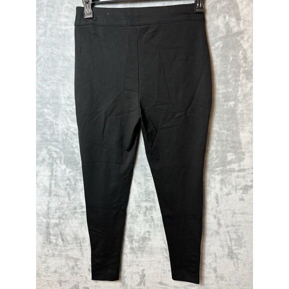 Chicos Woman’s Size 1 R Black Leggings Dressy Silver Bling At Tighter Ankle - Picture 2 of 7